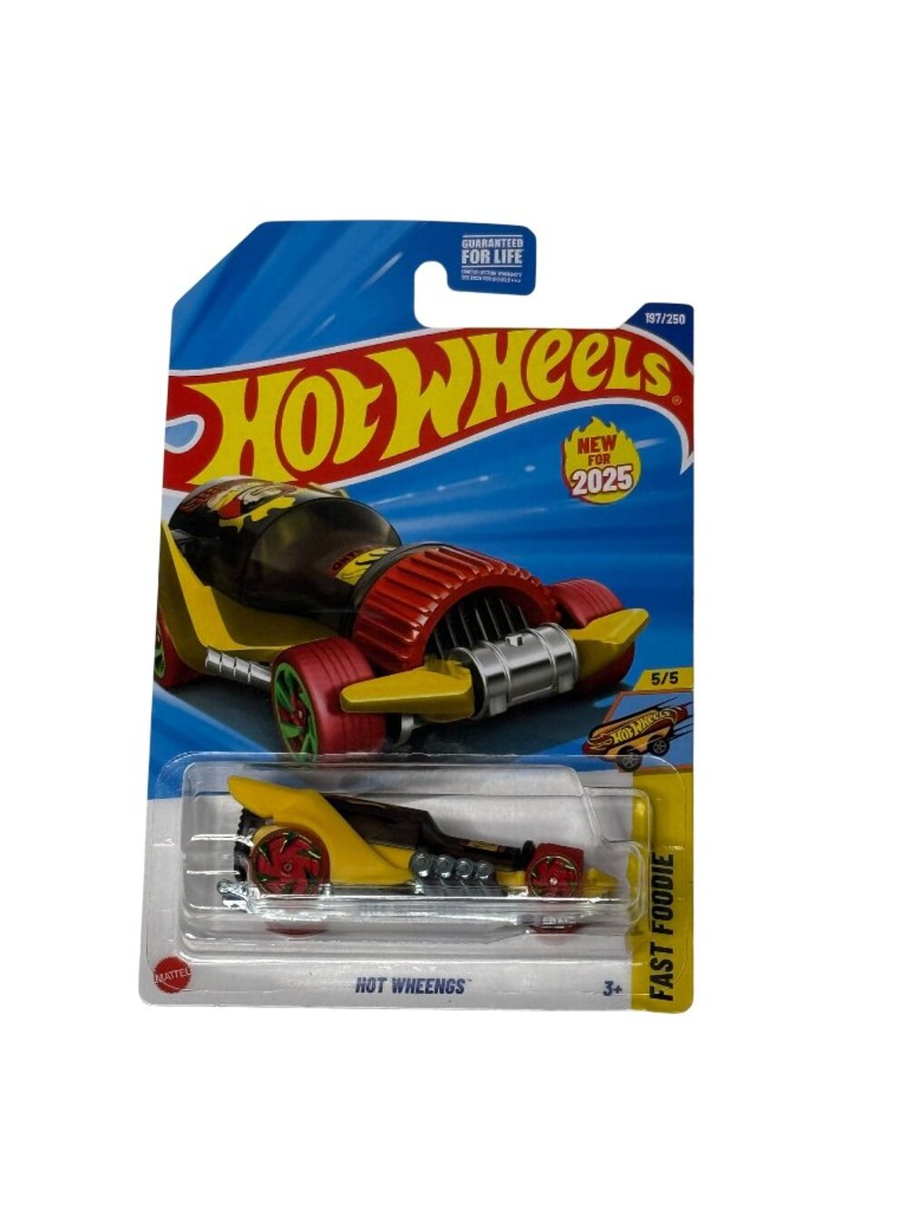 2025 Hot Wheels Hot Wheengs Fast Foodie 5/5 197/250 Yellow